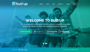 Landing Page Design by pb for Bud Up  | Design: #10886951
