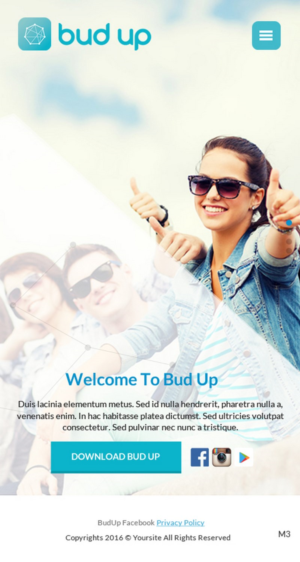 Landing Page Design by pb for Bud Up  | Design: #10937005
