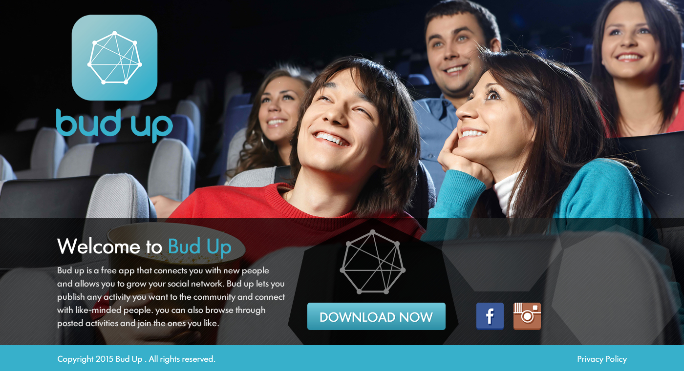 Diseño de Página de Aterrizaje por Sbss para Bud Up  | Diseño #10849127