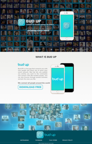 Design de Page d'Accueil par atoz pour Bud Up  | Design : #10856891
