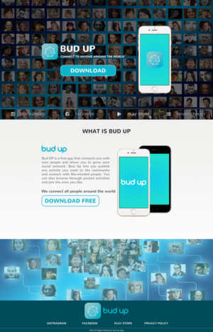 Design de Page d'Accueil par atoz pour Bud Up  | Design : #10856892