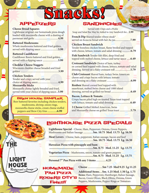 Menu Design by Anderson Graphic Design