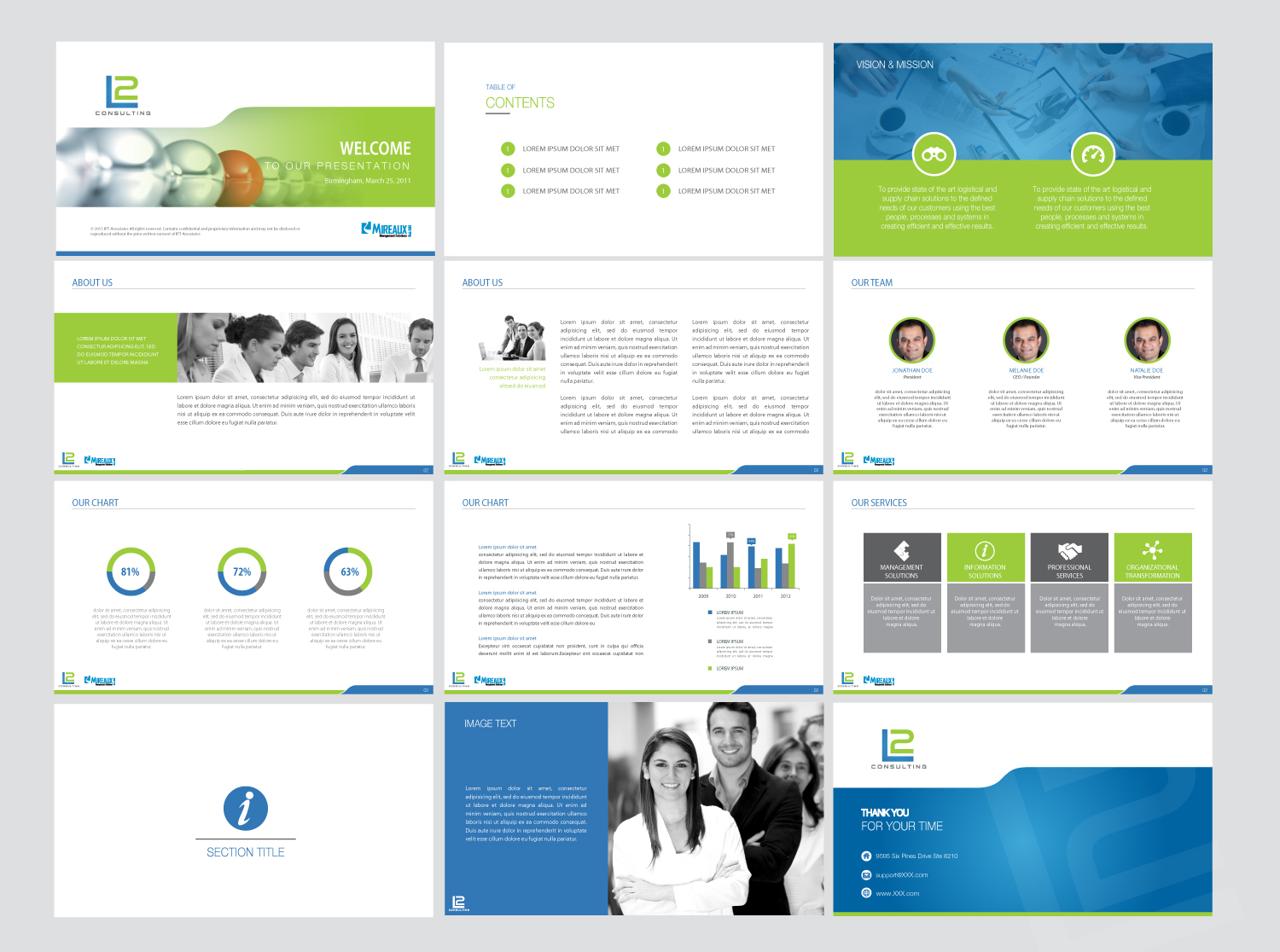 PowerPoint-Design von Nila für L Squared Consulting | Design #10899096