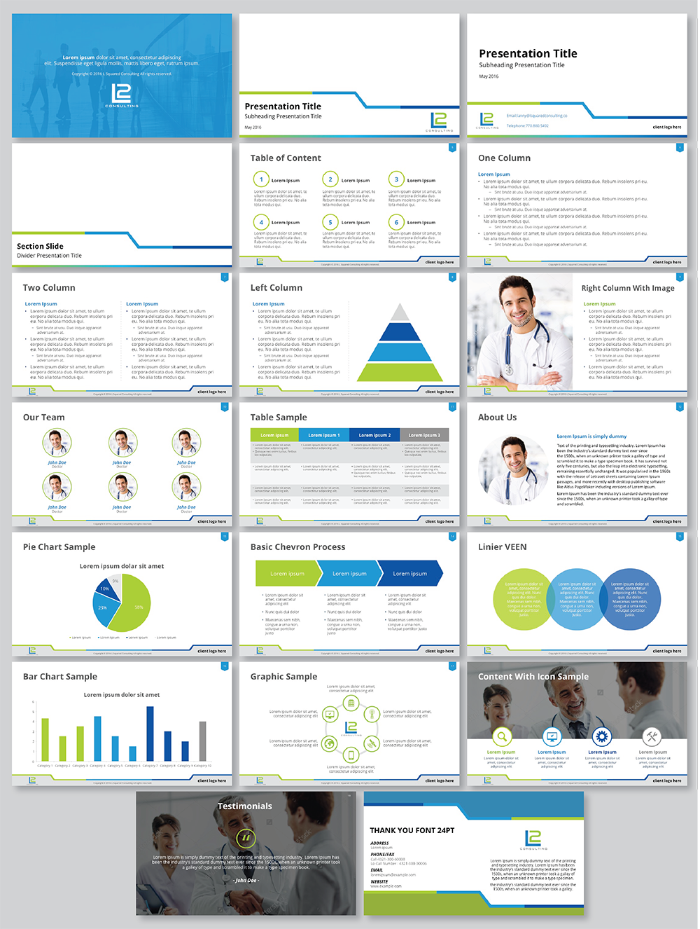 PowerPoint Design by Flatmilter for L Squared Consulting | Design #10899016
