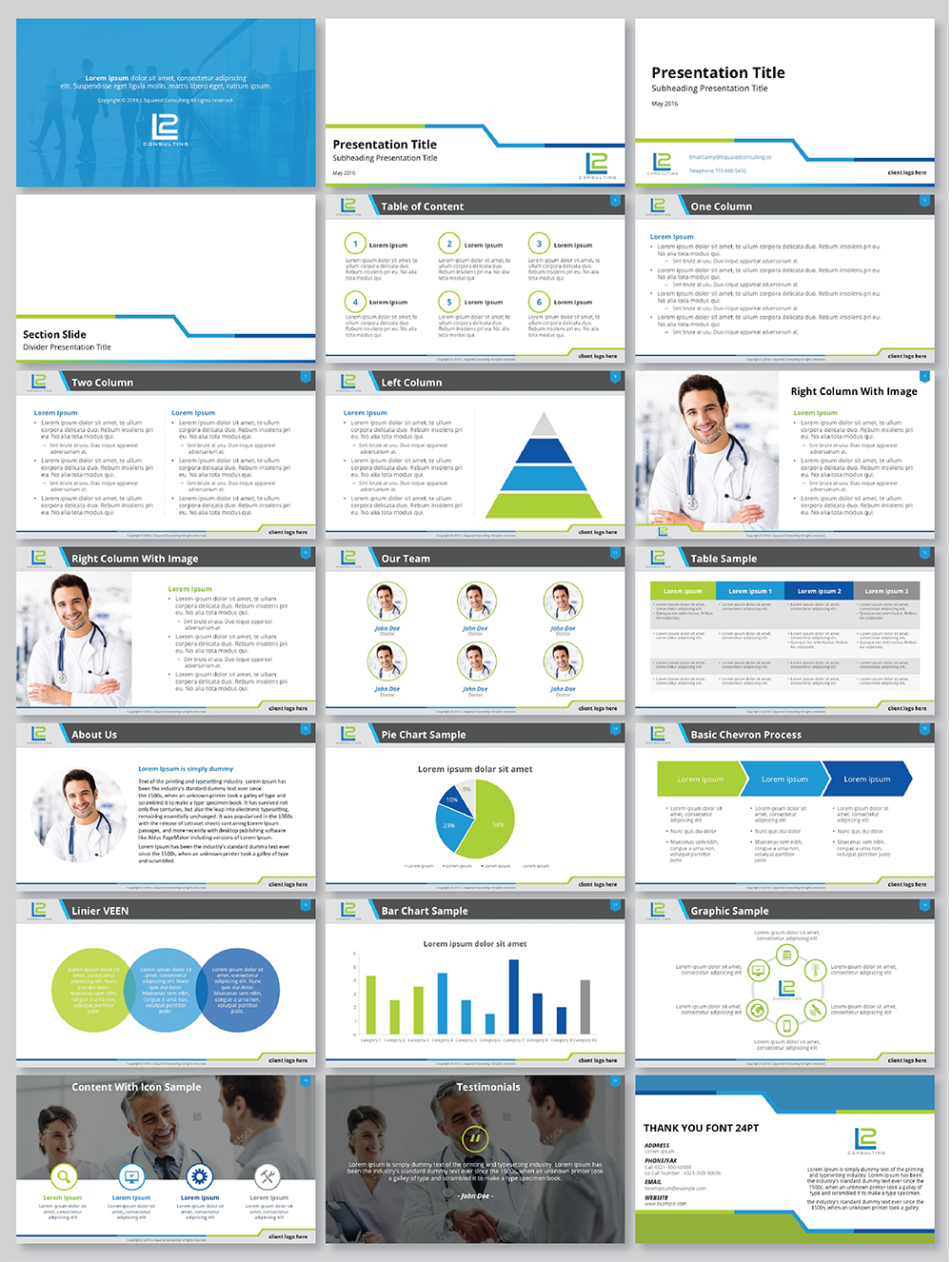 PowerPoint Design by Flatmilter for L Squared Consulting | Design #10904421