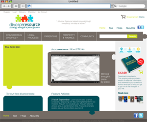 Web Design by CGDesigns for Divorce Resource | Design: #2282197