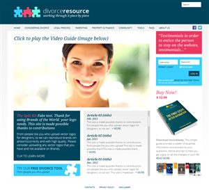 Web Design by Monica for Divorce Resource | Design: #2291586