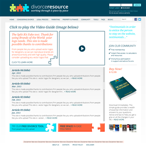 Web Design by Monica for Divorce Resource | Design: #2308951