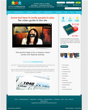 Web Design by webxvision for Divorce Resource | Design: #2283531