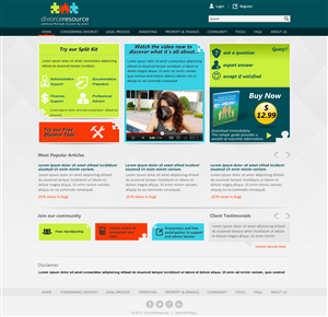 Web Design by Sbss for Divorce Resource | Design: #2304681