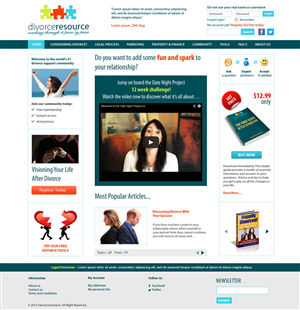 Web Design by Roy for Divorce Resource | Design: #2290613