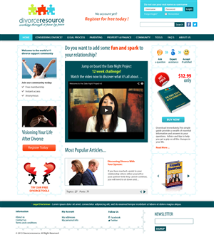 Web Design by Roy for Divorce Resource | Design: #2309074