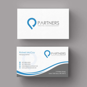 Diseño de Tarjeta de Presentación por INDIAN_Ashok para Partners Travel Management | Diseño: #10861550