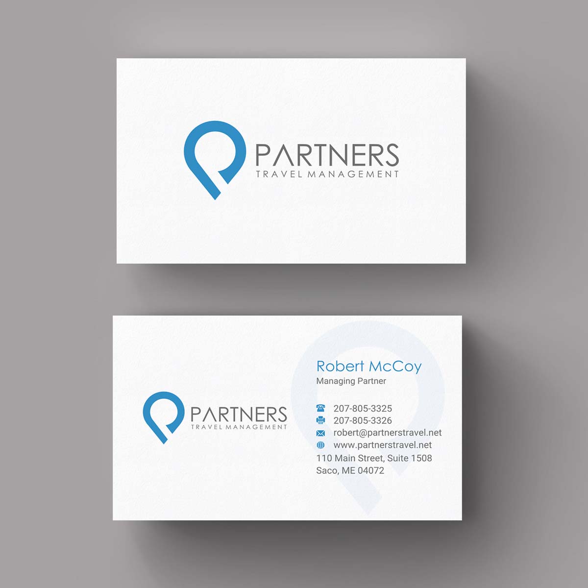 Business Card Design by INDIAN_Ashok for Partners Travel Management | Design #10861562