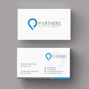 Diseño de Tarjeta de Presentación por INDIAN_Ashok para Partners Travel Management | Diseño: #10861565