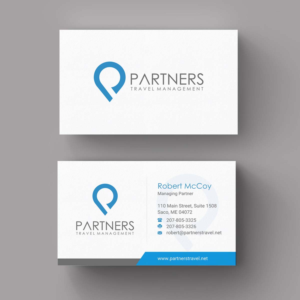 Diseño de Tarjeta de Presentación por INDIAN_Ashok para Partners Travel Management | Diseño: #10861568