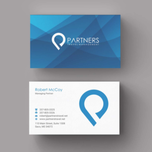 Diseño de Tarjeta de Presentación por INDIAN_Ashok para Partners Travel Management | Diseño: #10861692