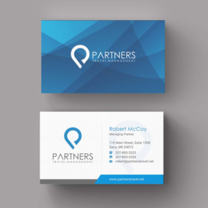 Business Card Design by INDIAN_Ashok for Partners Travel Management | Design: #10861694