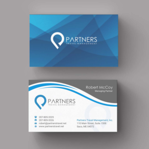 Diseño de Tarjeta de Presentación por INDIAN_Ashok para Partners Travel Management | Diseño: #10861696