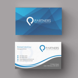 Diseño de Tarjeta de Presentación por INDIAN_Ashok para Partners Travel Management | Diseño: #10861697