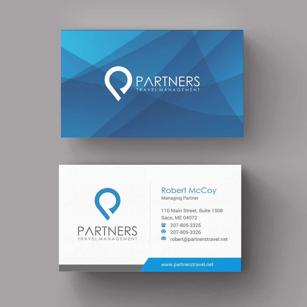 Visitenkarten-Design von INDIAN_Ashok für Partners Travel Management | Design #10896939