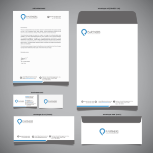 Diseño de Tarjeta de Presentación por snowymasterdesigns para Partners Travel Management | Diseño: #10924842