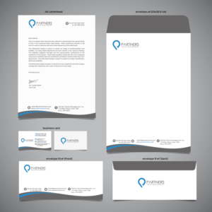 Diseño de Tarjeta de Presentación por snowymasterdesigns para Partners Travel Management | Diseño: #10924844