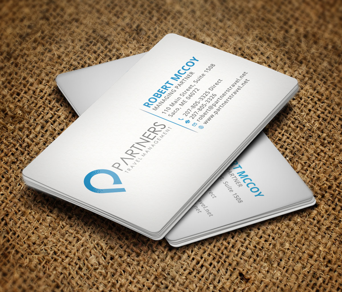 Visitenkarten-Design von Verified artistry (Design garden) für Partners Travel Management | Design #10861062