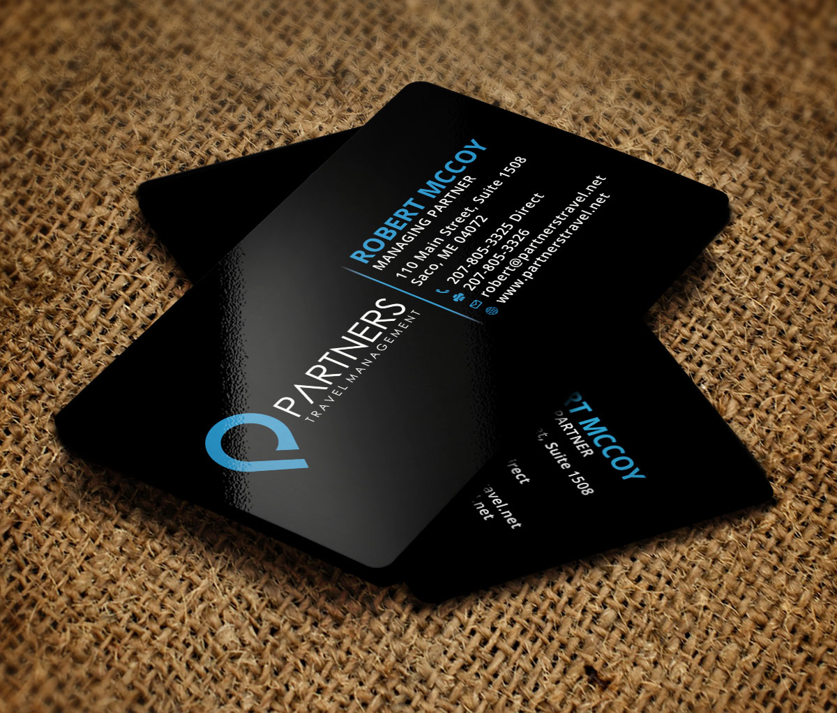 Diseño de Tarjeta de Presentación por Verified artistry para Partners Travel Management | Diseño #10861064