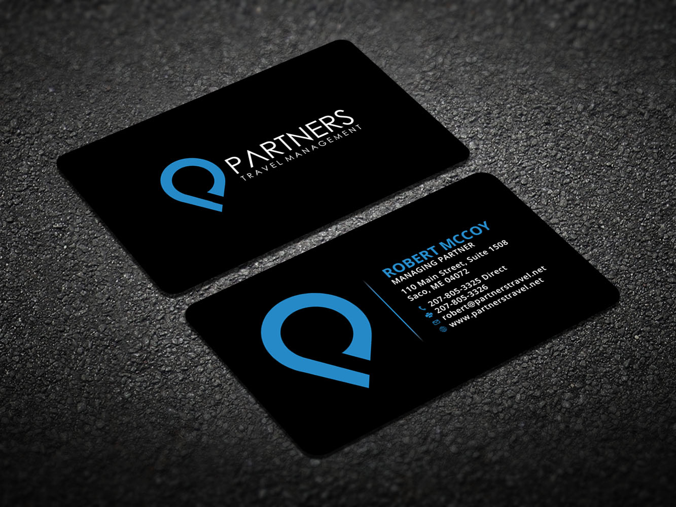 Diseño de Tarjeta de Presentación por Verified artistry para Partners Travel Management | Diseño #10861066