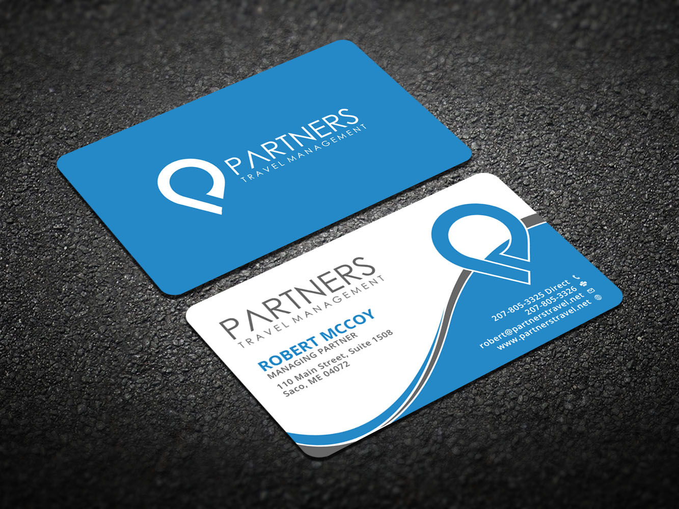 Diseño de Tarjeta de Presentación por Verified artistry para Partners Travel Management | Diseño #10861074