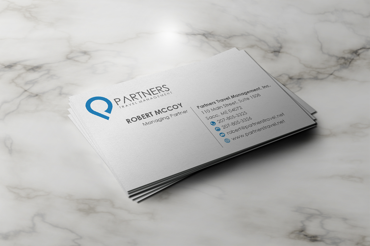 Business Card Design by Grafactory for Partners Travel Management | Design #10870514