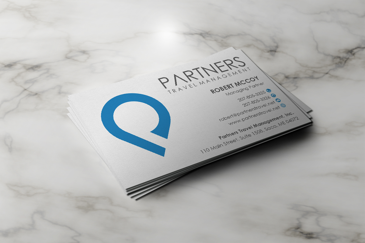 Diseño de Tarjeta de Presentación por Grafactory para Partners Travel Management | Diseño #10870615