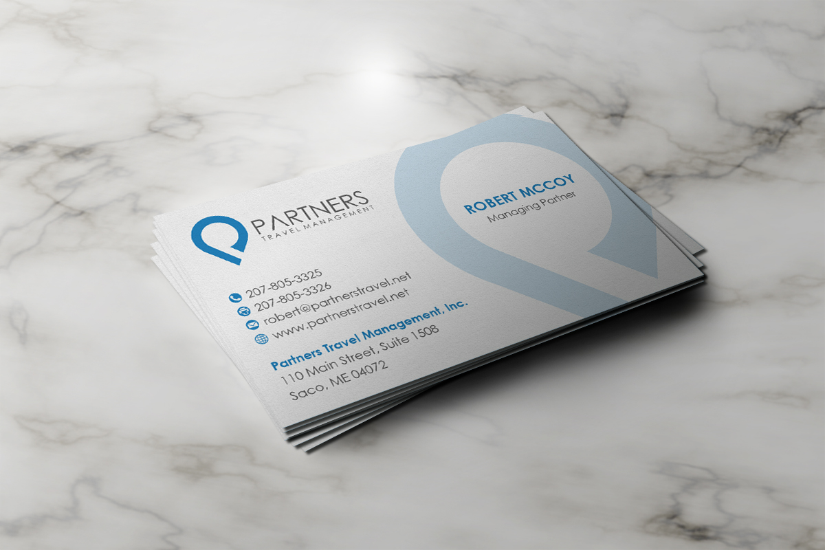Diseño de Tarjeta de Presentación por Grafactory para Partners Travel Management | Diseño #10881184