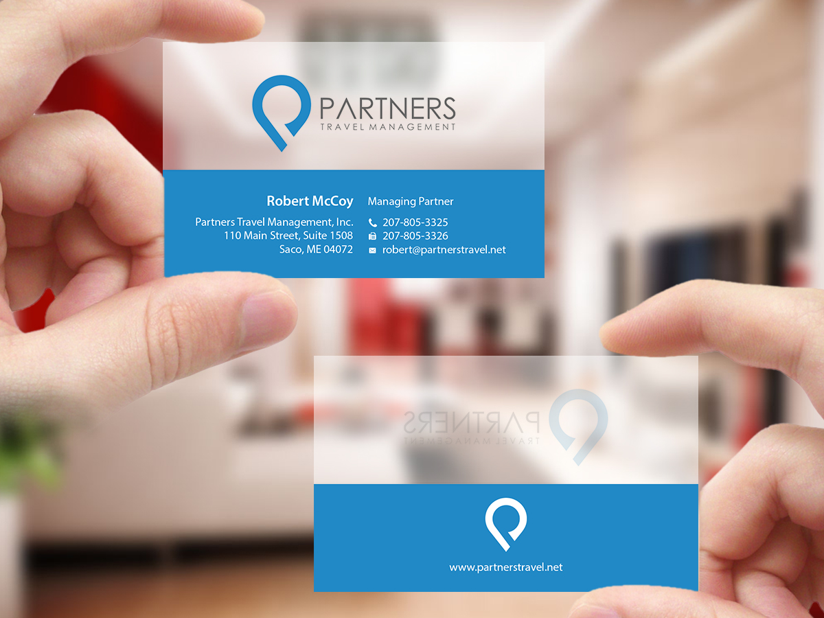 Visitenkarten-Design von Creations Box 2015 für Partners Travel Management | Design #10867713