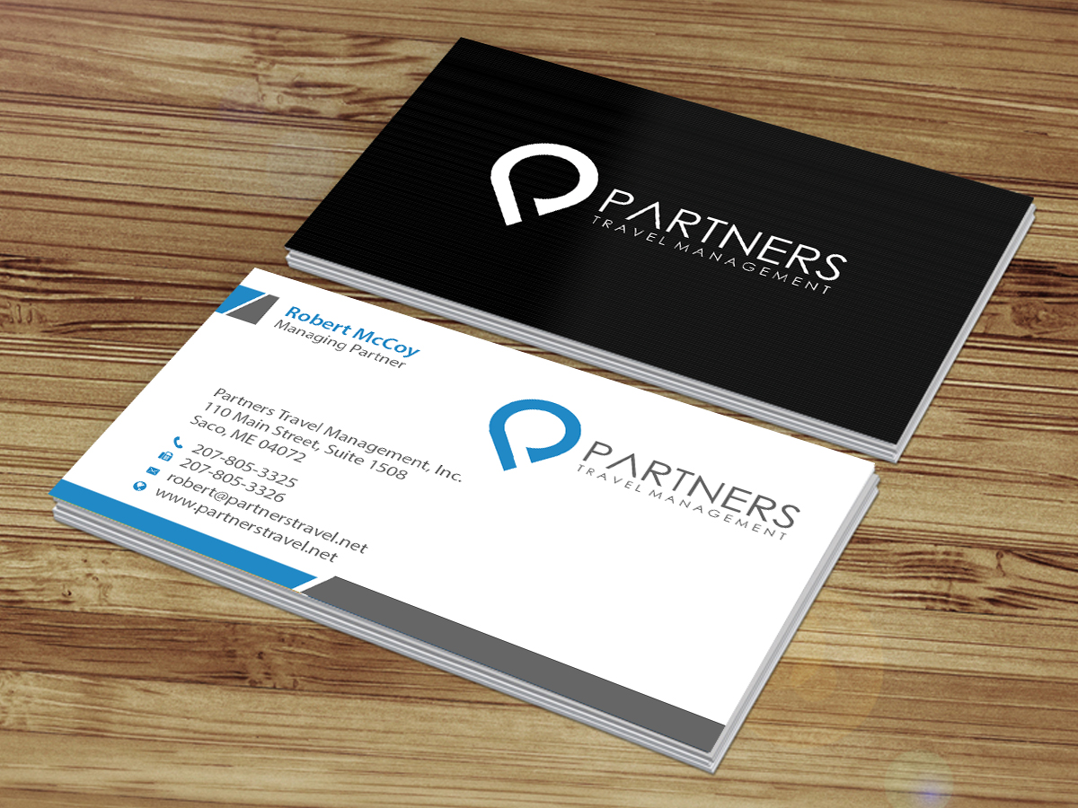 Diseño de Tarjeta de Presentación por Creations Box 2015 para Partners Travel Management | Diseño #10867718