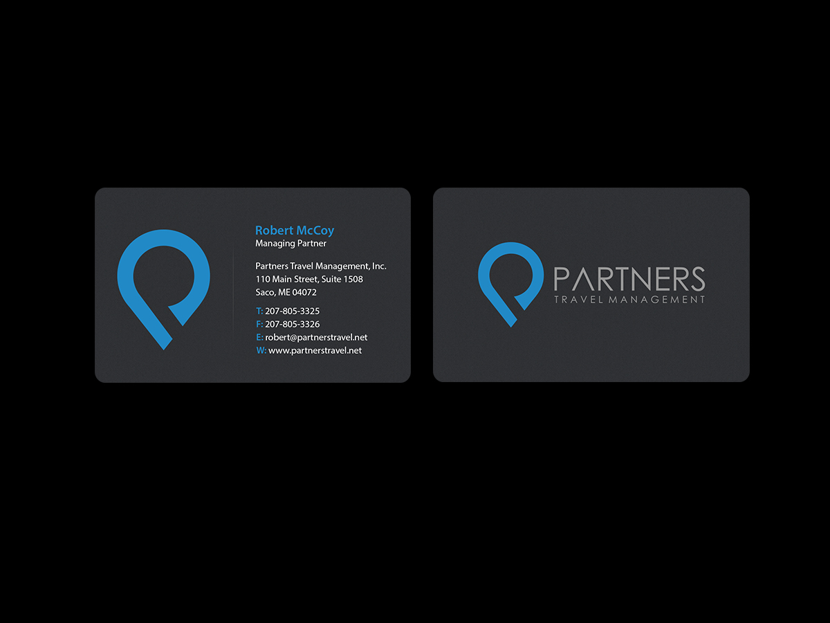 Diseño de Tarjeta de Presentación por Creations Box 2015 para Partners Travel Management | Diseño #10867725