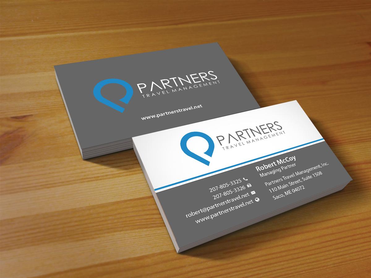Diseño de Tarjeta de Presentación por Creations Box 2015 para Partners Travel Management | Diseño #10867726