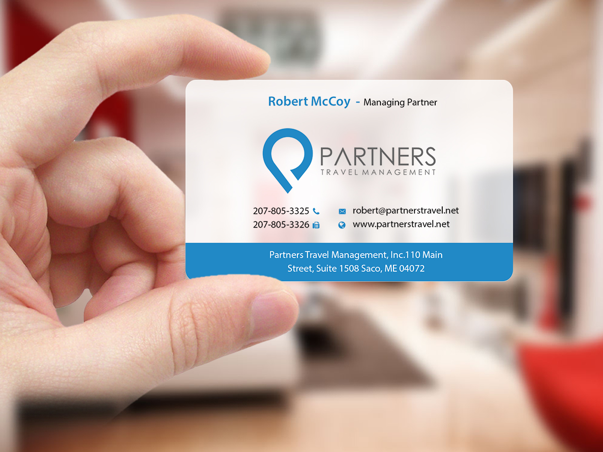 Diseño de Tarjeta de Presentación por Creations Box 2015 para Partners Travel Management | Diseño #10867728