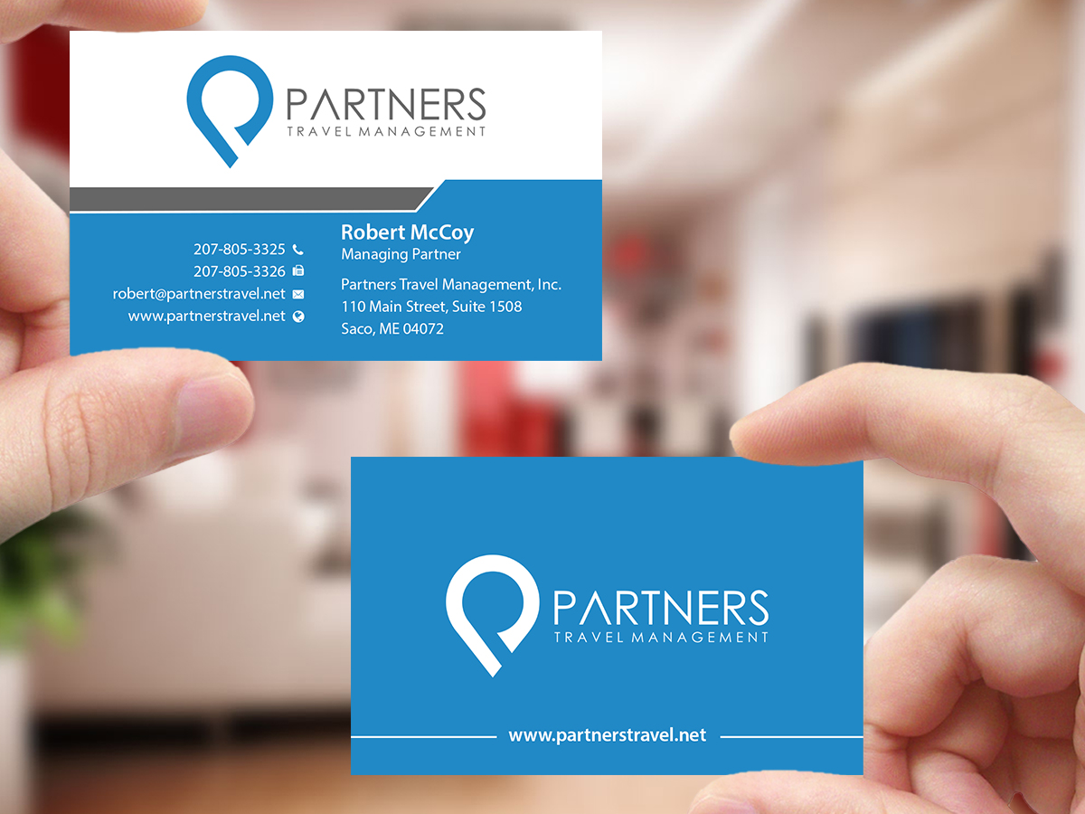 Visitenkarten-Design von Creations Box 2015 für Partners Travel Management | Design #10867735