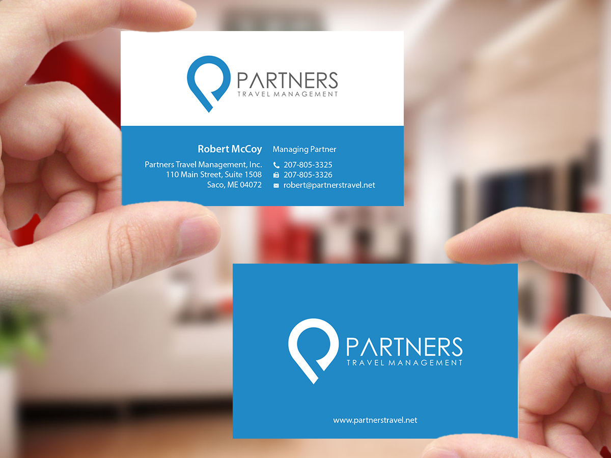 Diseño de Tarjeta de Presentación por Creations Box 2015 para Partners Travel Management | Diseño #10898080