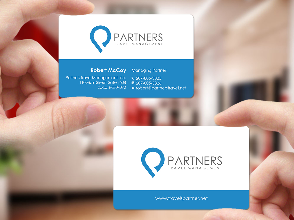 Visitenkarten-Design von Creations Box 2015 für Partners Travel Management | Design #10922073