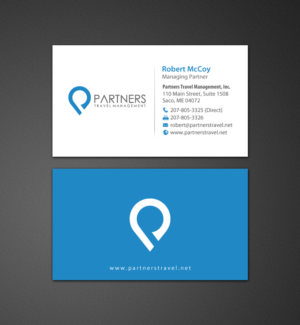 Business Card Design by chandrayaan.creative for Partners Travel Management | Design: #10860512