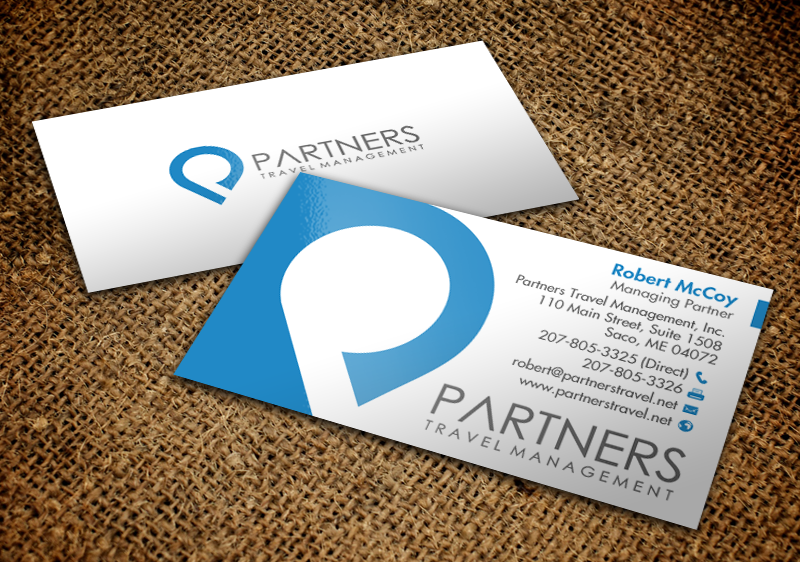 Diseño de Tarjeta de Presentación por chandrayaan.creative para Partners Travel Management | Diseño #10860524