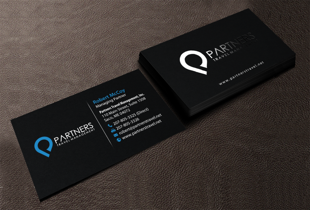 Diseño de Tarjeta de Presentación por chandrayaan.creative para Partners Travel Management | Diseño #10862365