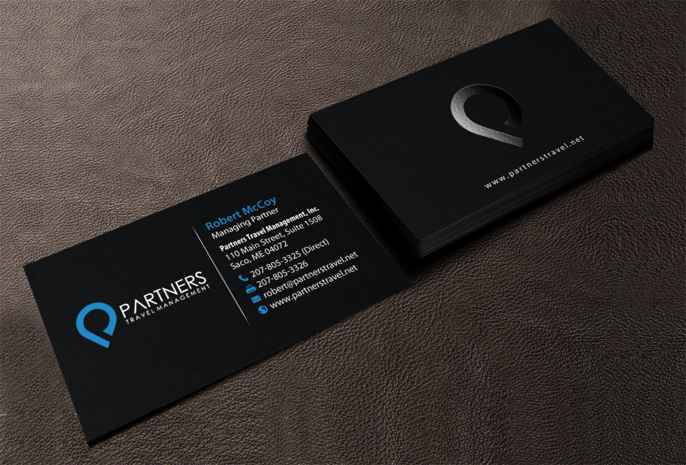 Diseño de Tarjeta de Presentación por chandrayaan.creative para Partners Travel Management | Diseño #10862367
