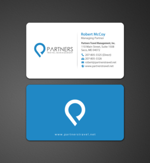Business Card Design by chandrayaan.creative for Partners Travel Management | Design #10921665