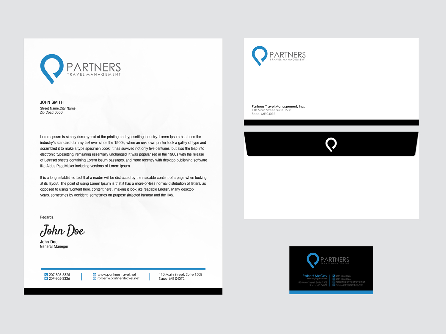 Business Card Design by SL Designer for Partners Travel Management | Design #10856971