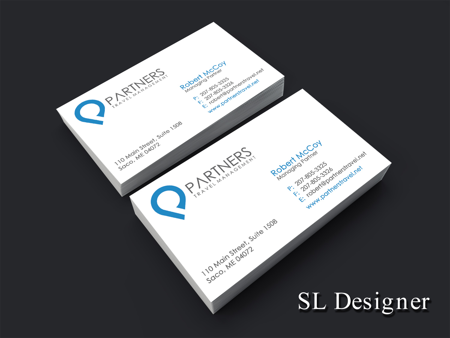 Diseño de Tarjeta de Presentación por SL Designer para Partners Travel Management | Diseño #10858133