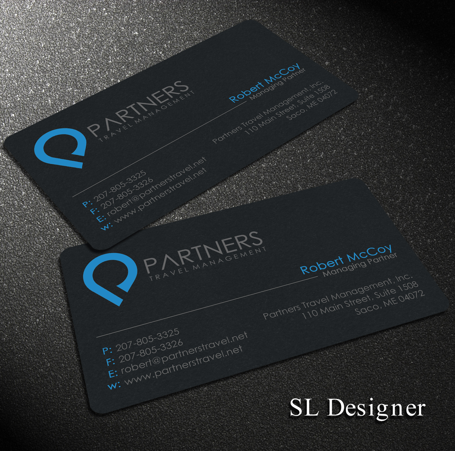 Diseño de Tarjeta de Presentación por SL Designer para Partners Travel Management | Diseño #10858284